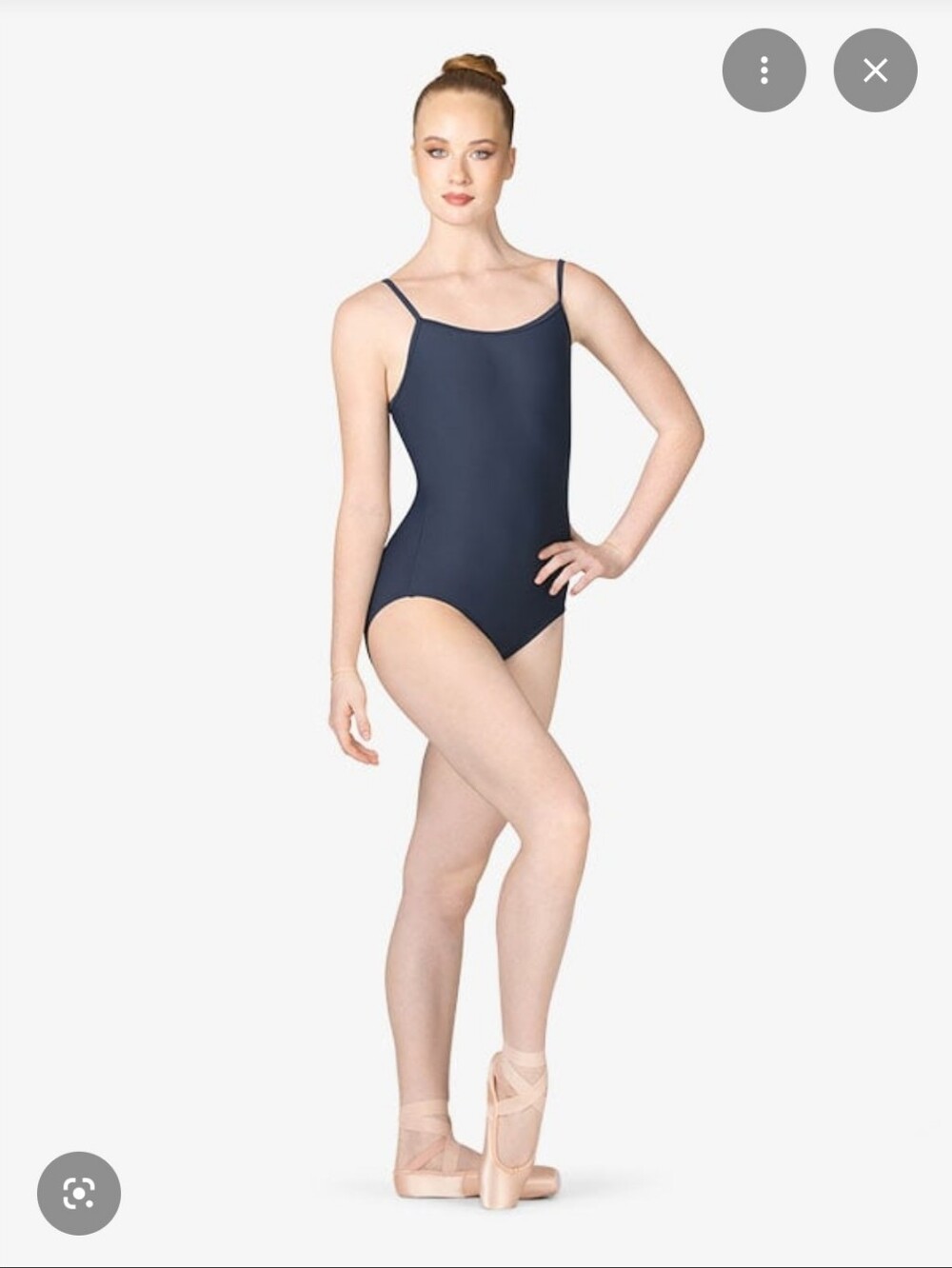 Mariia Long Torso Ballet Leotard Women's XL Navy blue